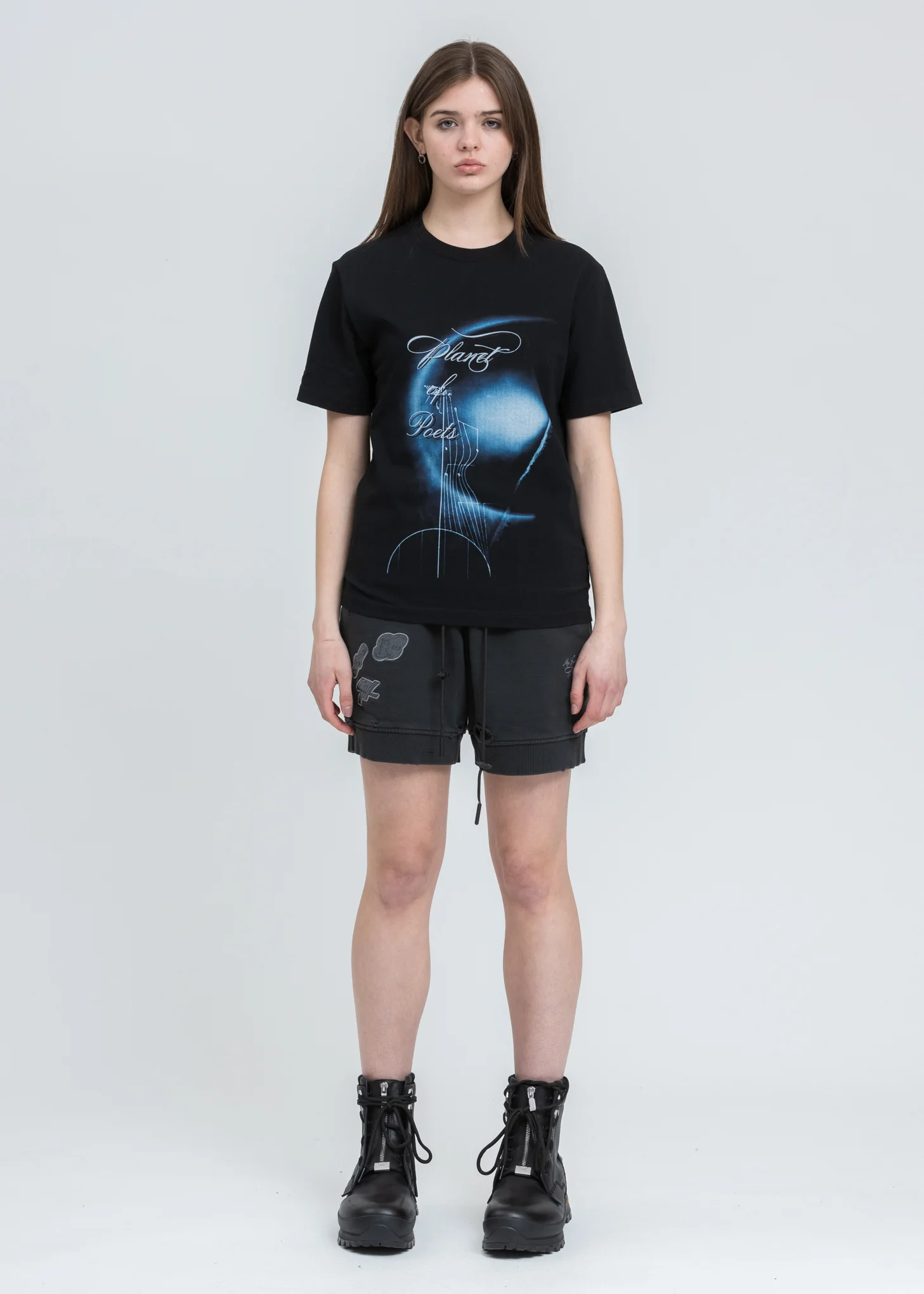 Black “Planet Of Poets“ T-Shirt - Image 5