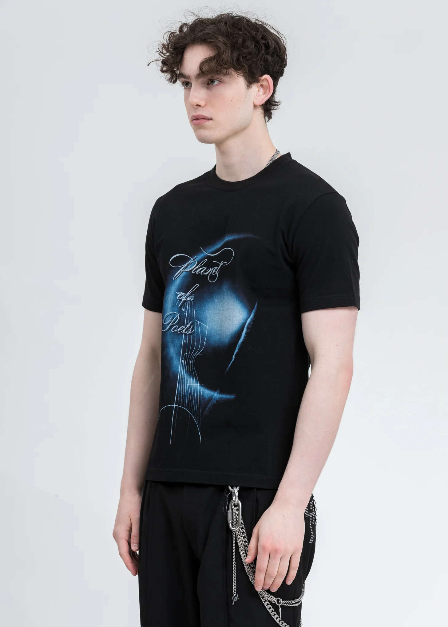 Black “Planet Of Poets“ T-Shirt - Image 3