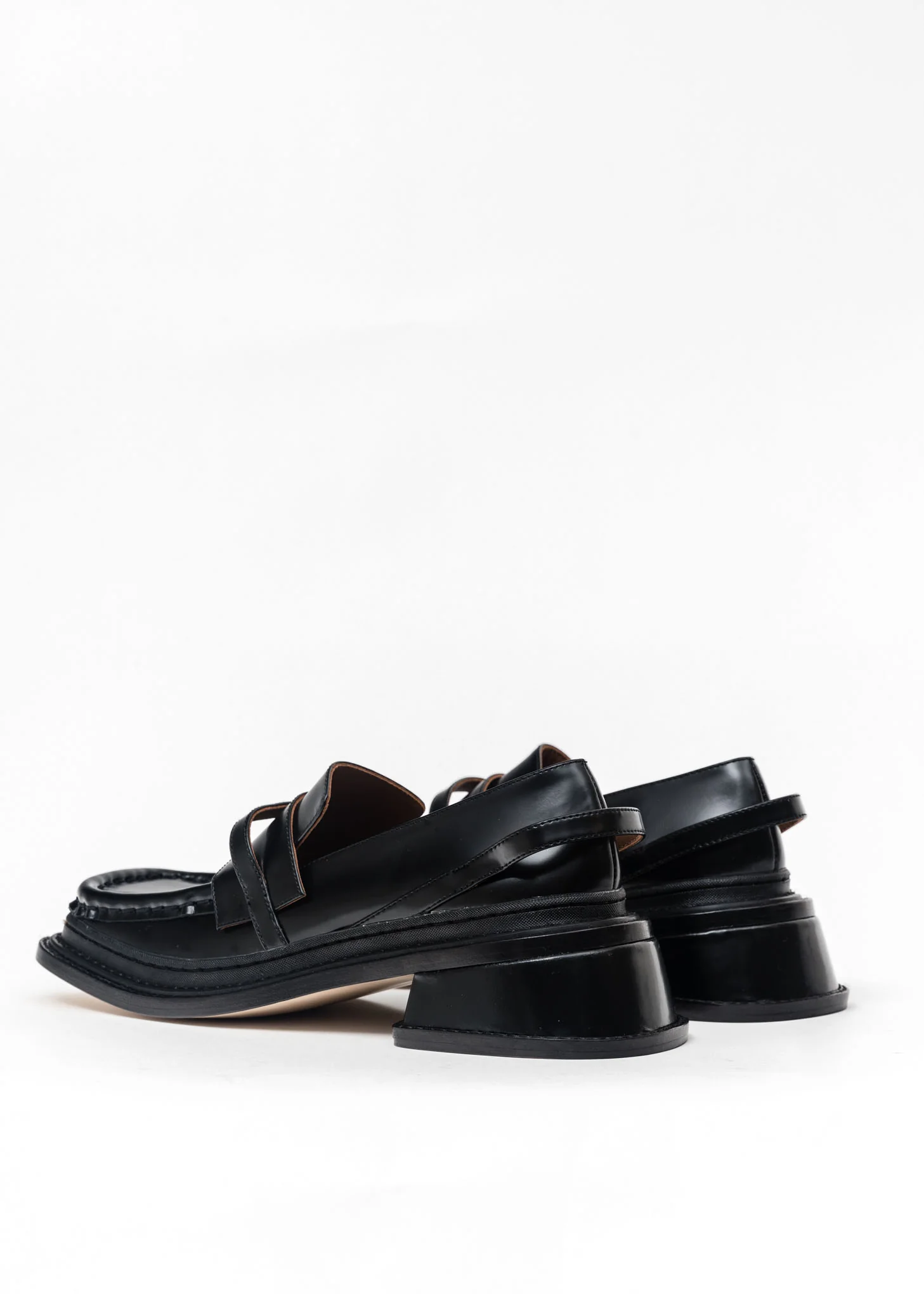 Black Platform Loafers - Image 3