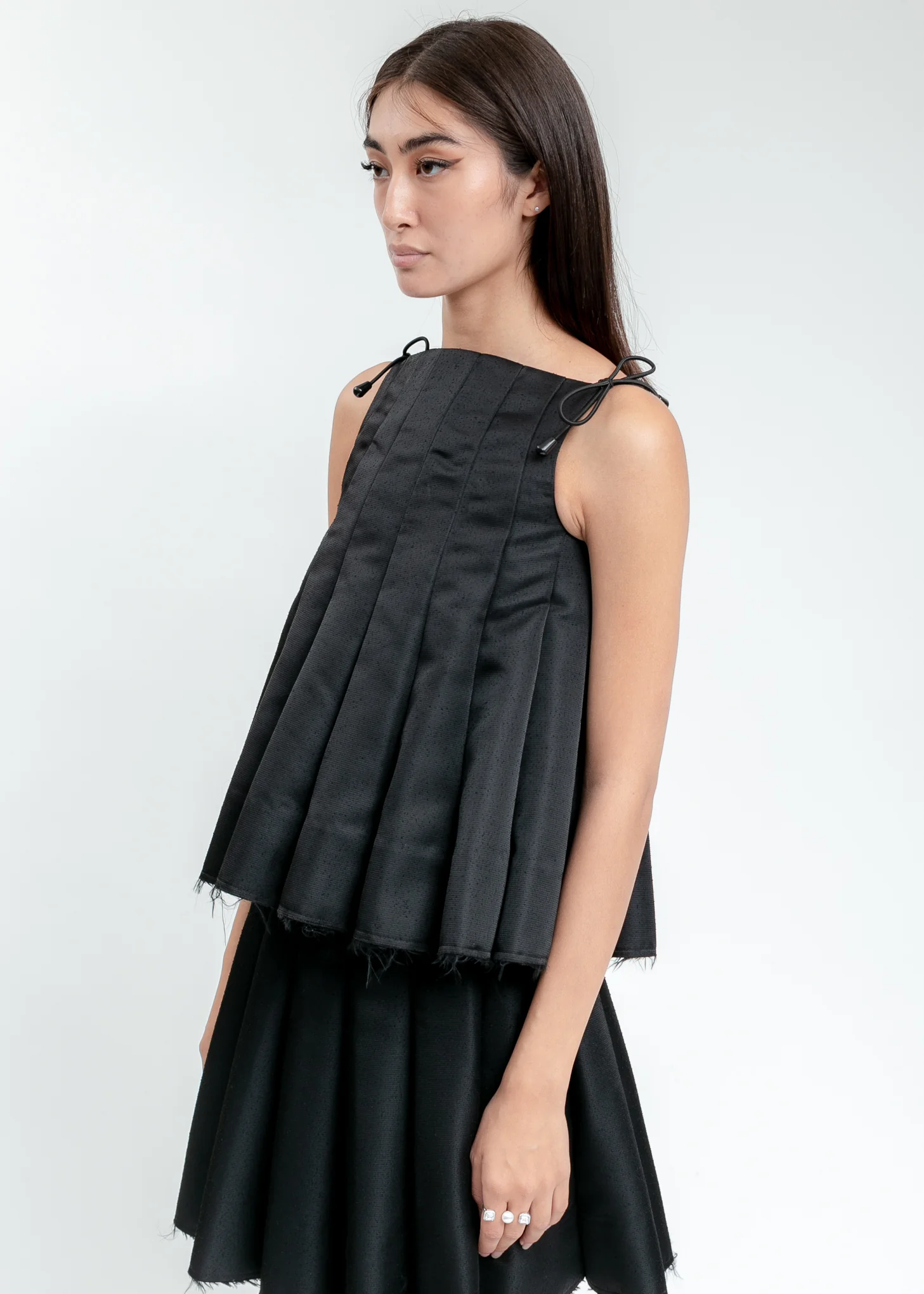 Black Pleats Top - Image 2