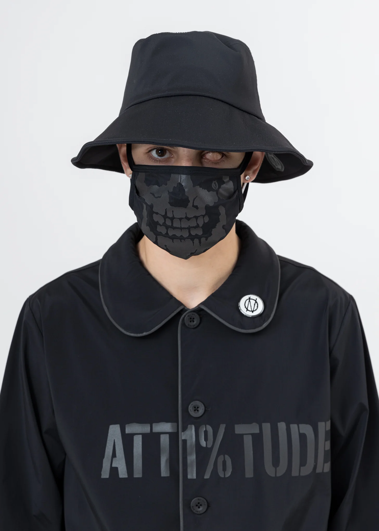 Black Pocket Bucket Hat