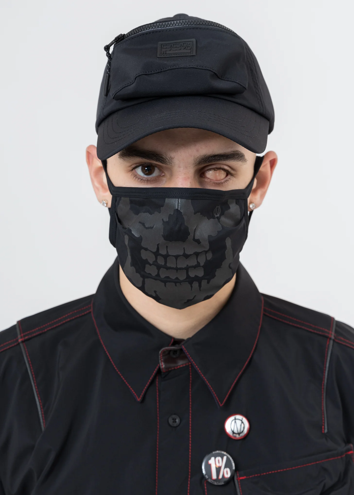 Black Pocket Cap
