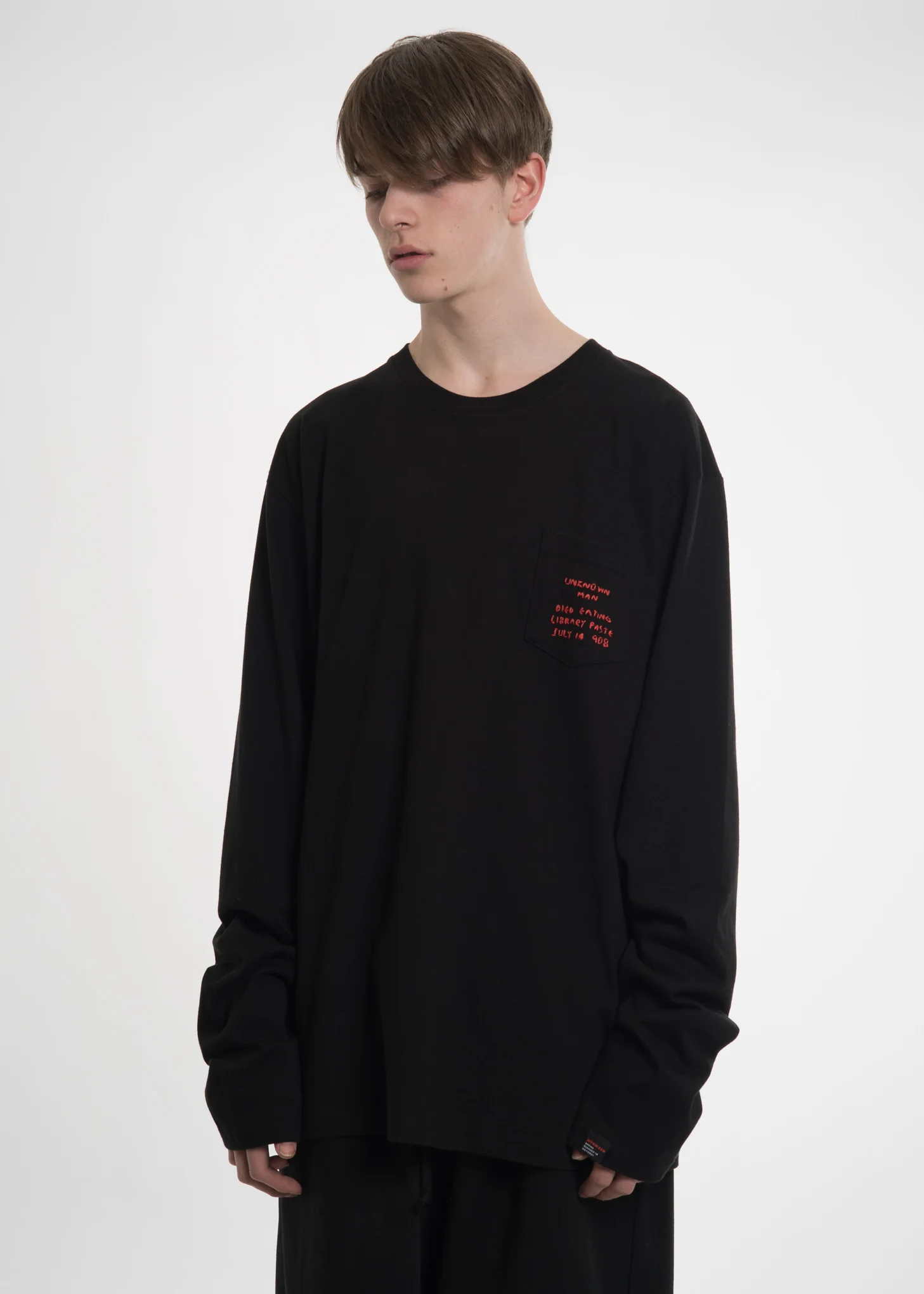 Black Pocket Detail Shirt - Image 2