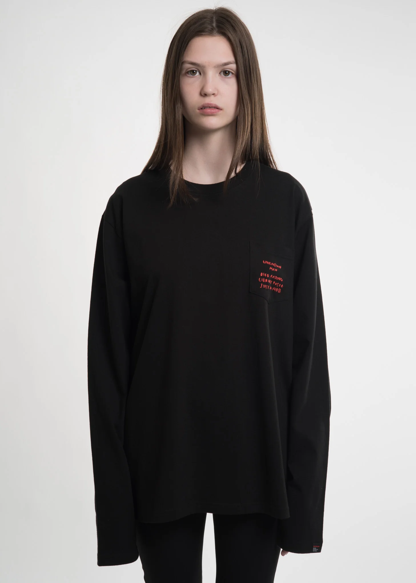 Black Pocket Detail Shirt