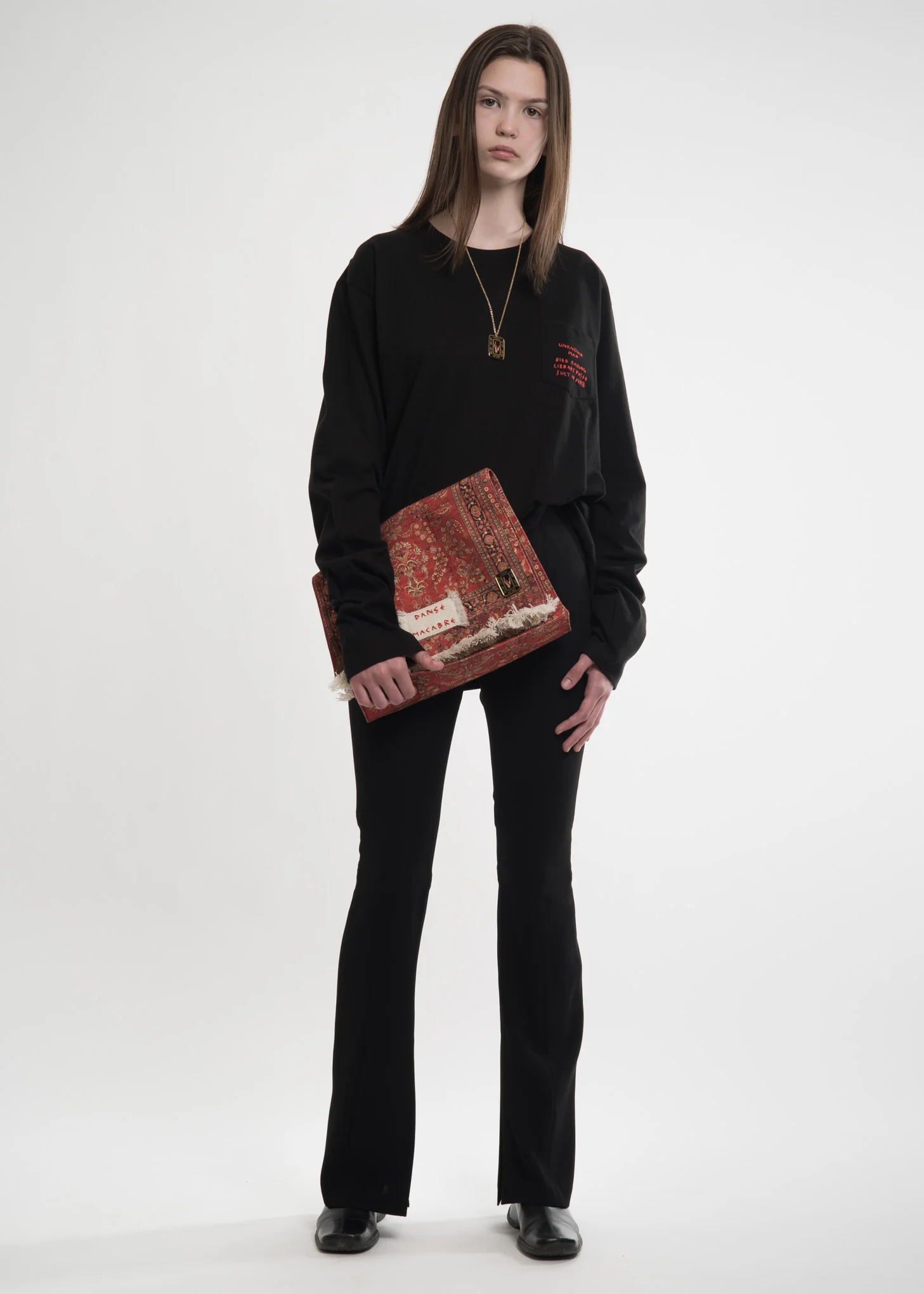 Black Pocket Detail Shirt - Image 3