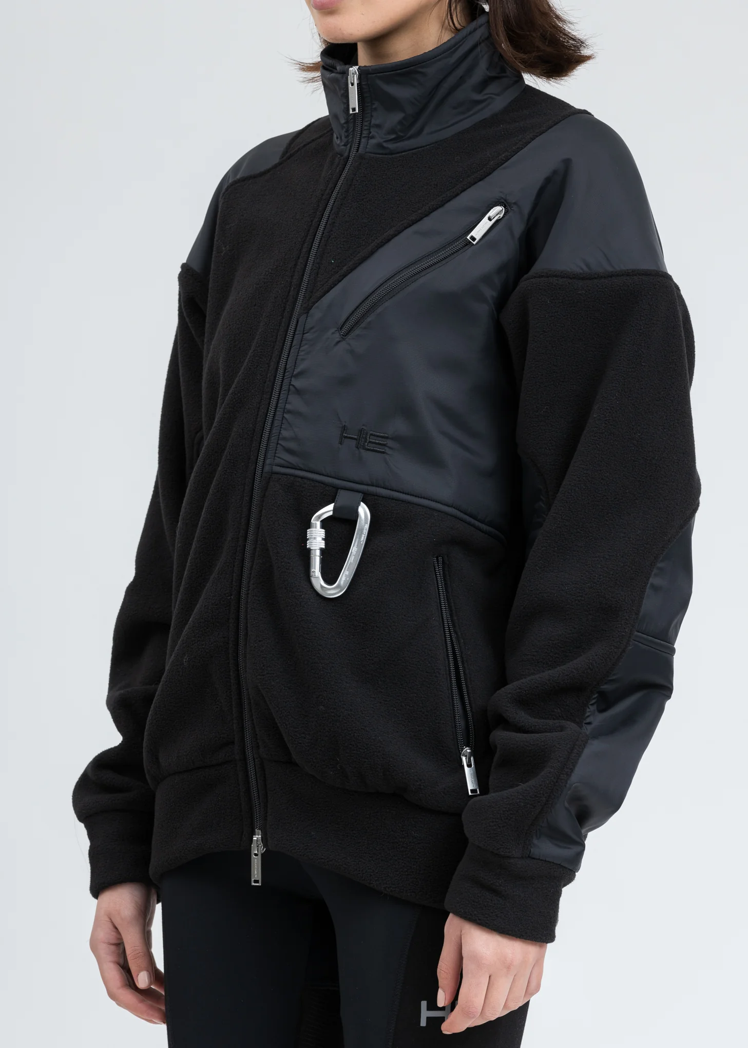 Black Polar Fleece Jacket - Image 4