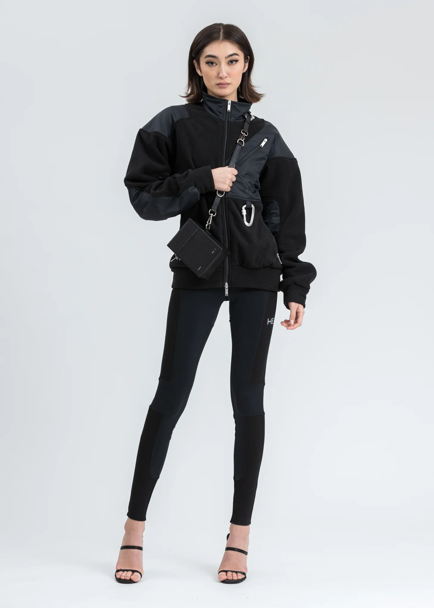 Black Polar Fleece Jacket - Image 5