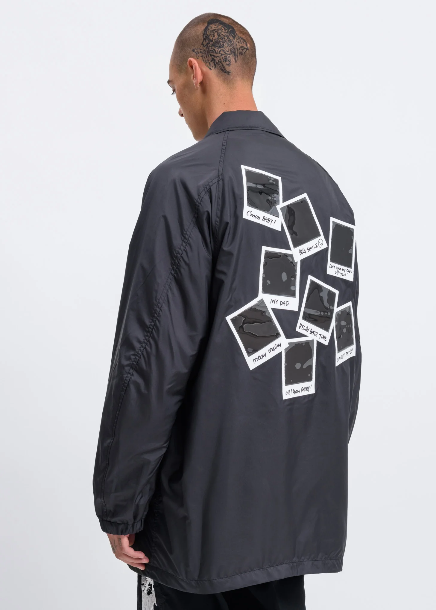 Black Polaroid Coach Jacket