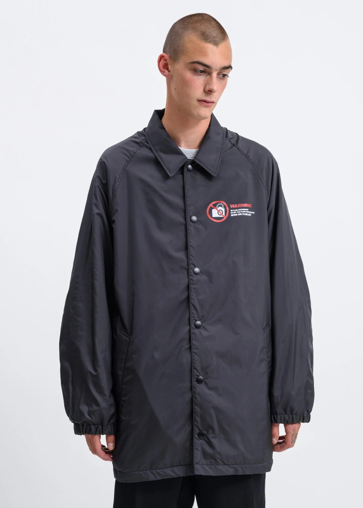 Black Polaroid Coach Jacket - Image 2