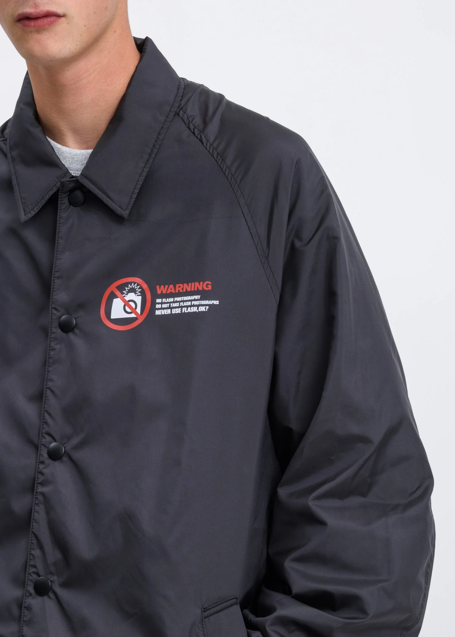 Black Polaroid Coach Jacket - Image 3
