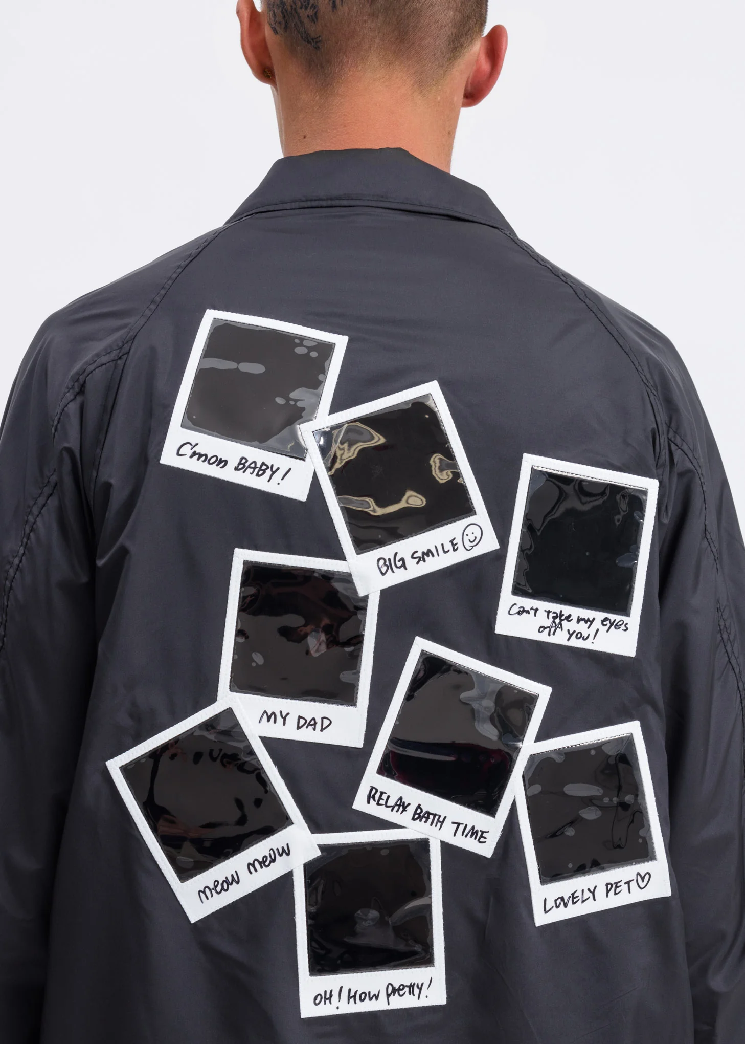 Black Polaroid Coach Jacket - Image 4