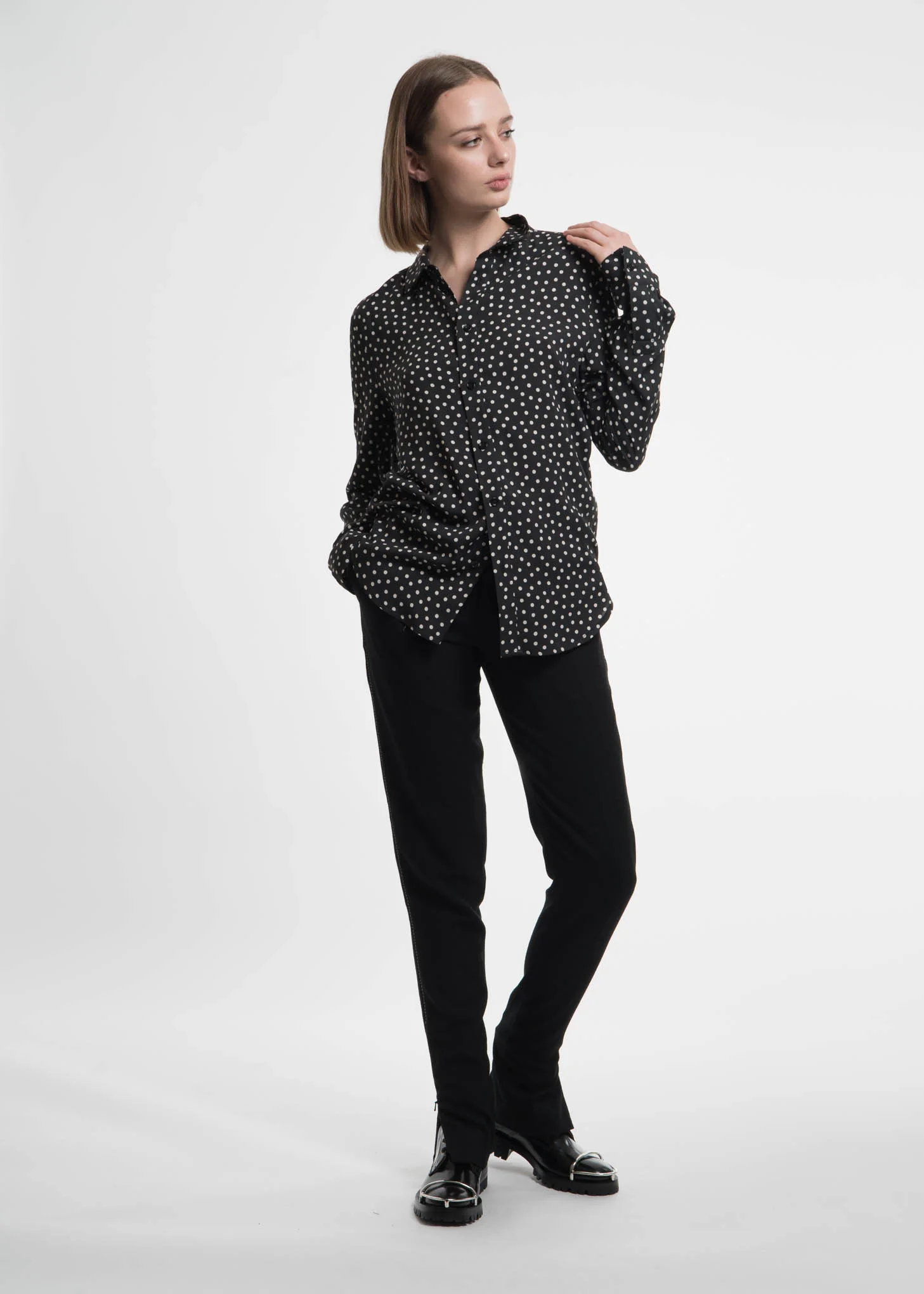 Black Polka Dot Cults Shirt - Image 7