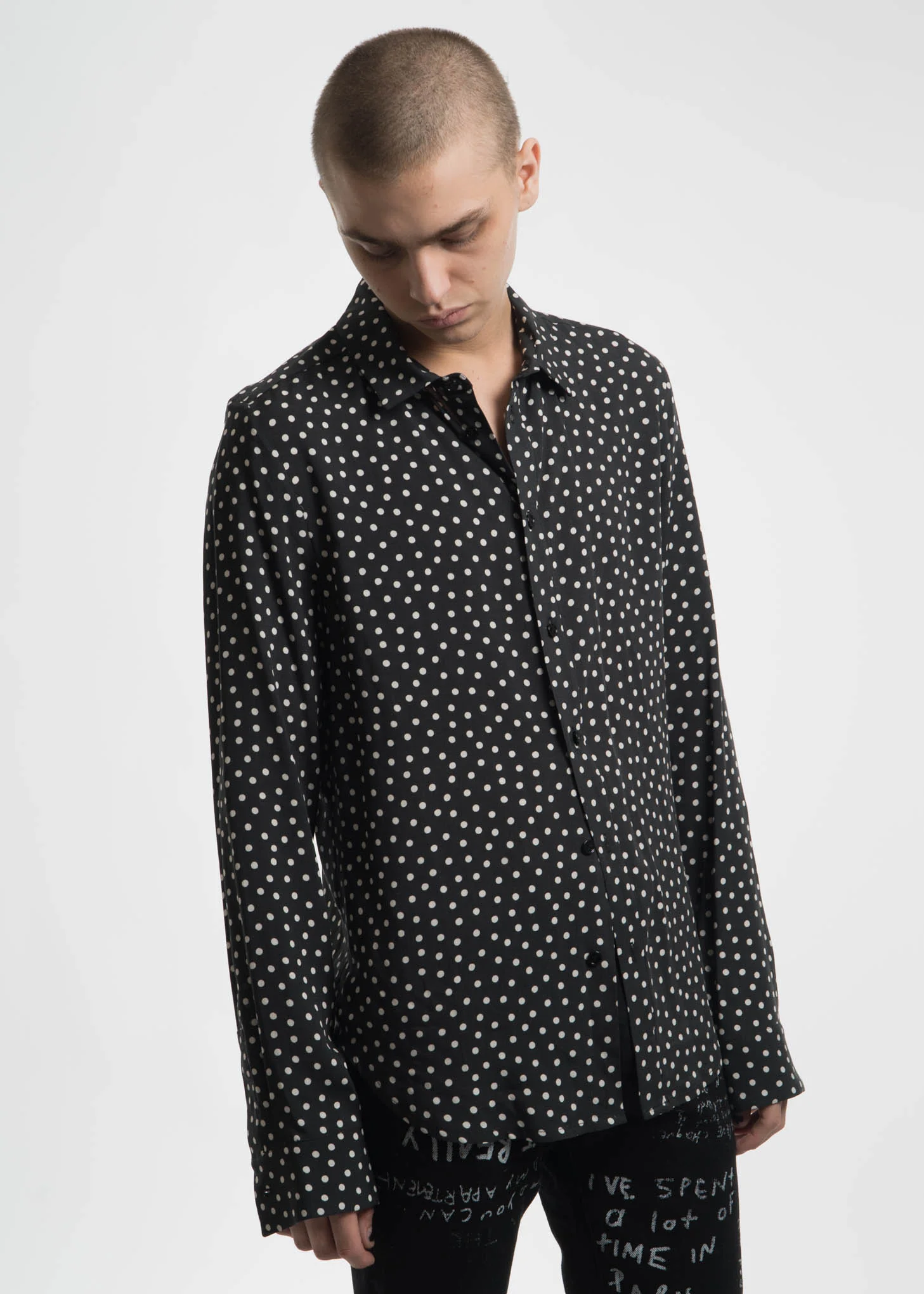 Black Polka Dot Cults Shirt - Image 3