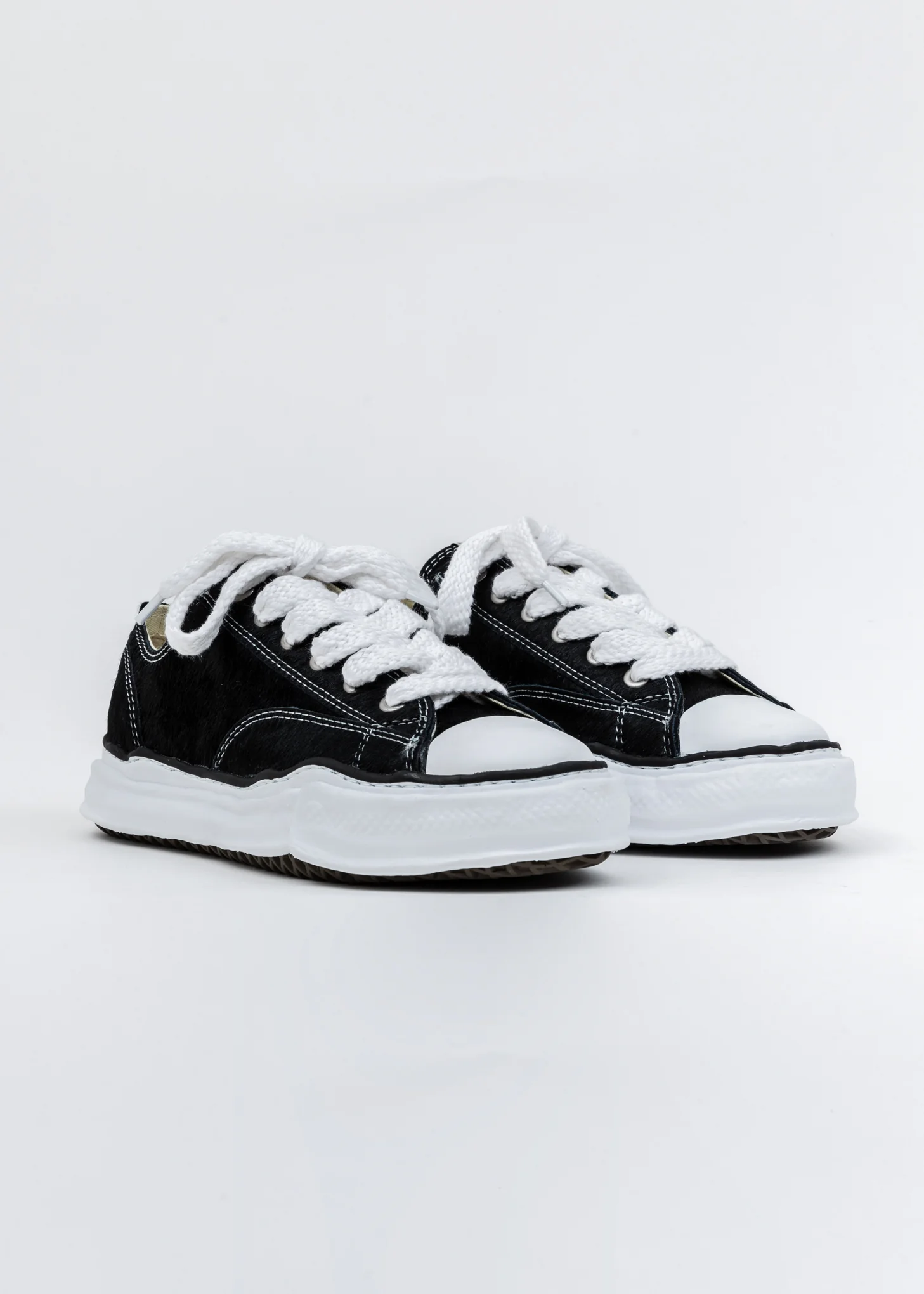 Black Ponyskin Original Sole Lowtop Sneaker