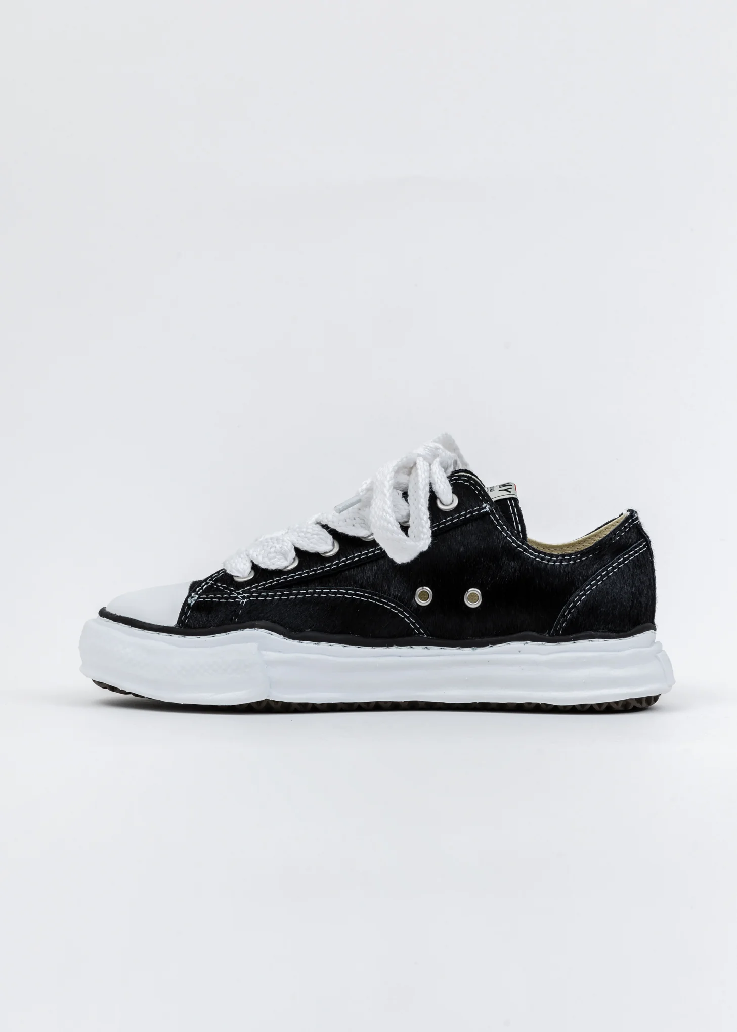 Black Ponyskin Original Sole Lowtop Sneaker - Image 4