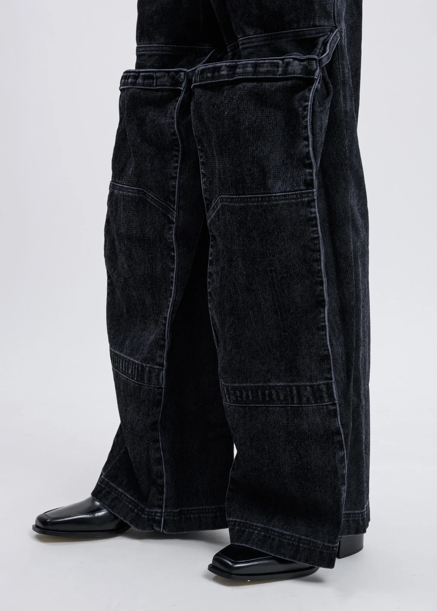 Black Pop-Up Cargo Trouser - Image 5