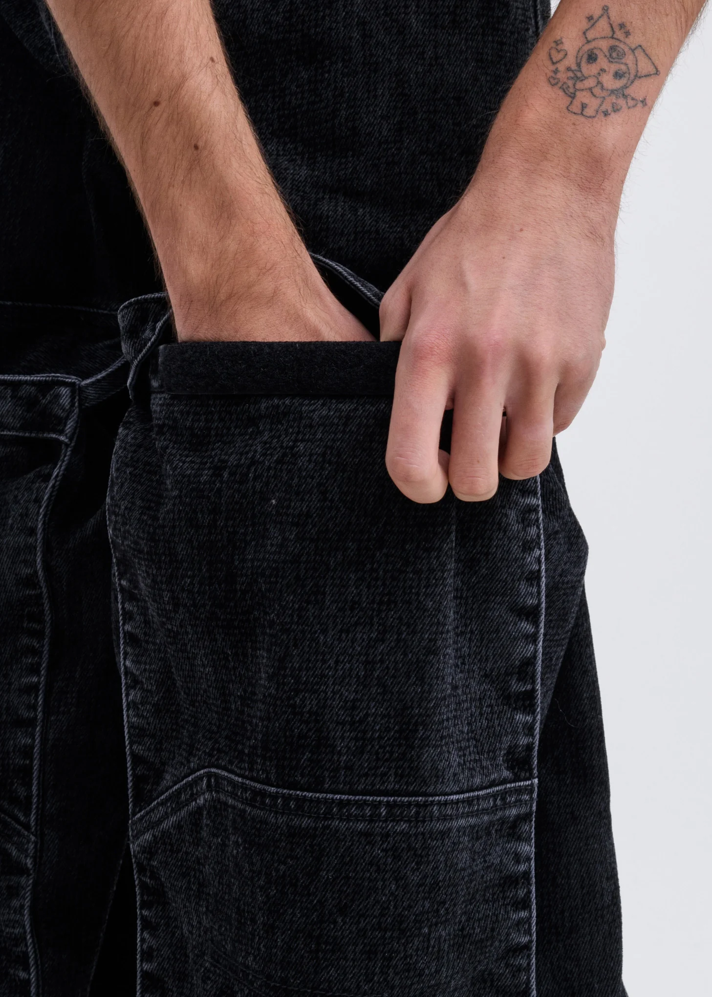 Black Pop-Up Cargo Trouser - Image 6