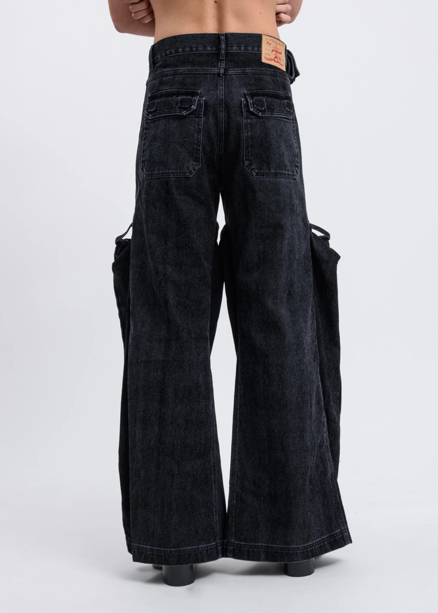 Black Pop-Up Cargo Trouser - Image 7