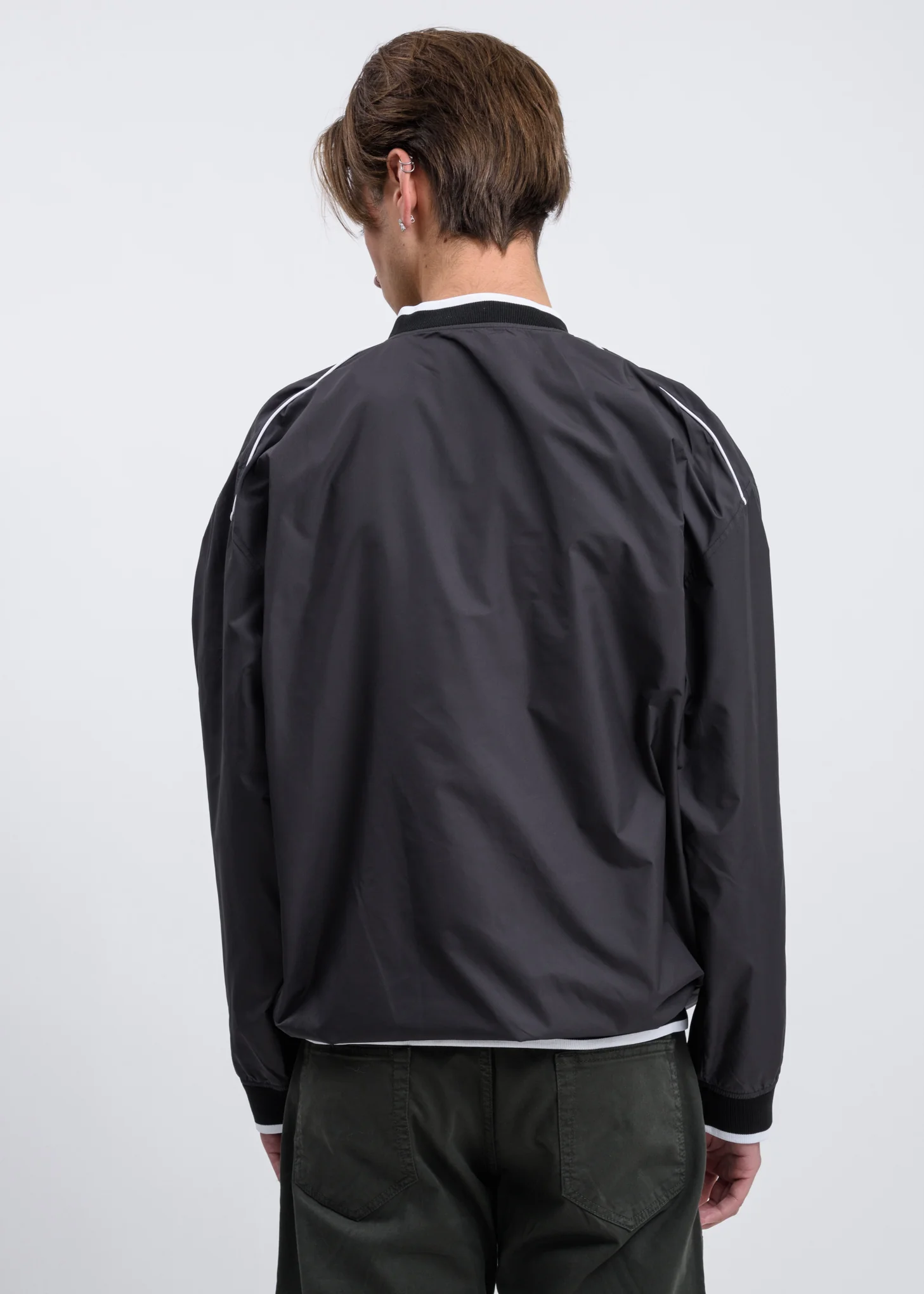 Black Pop-Up Nylon Sweater - Image 5