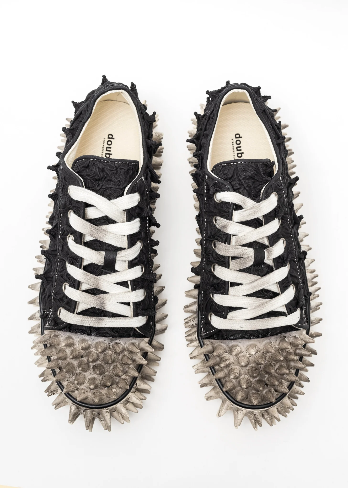 BLACK PORCUPINE LACE UP SNEAKER - Image 3