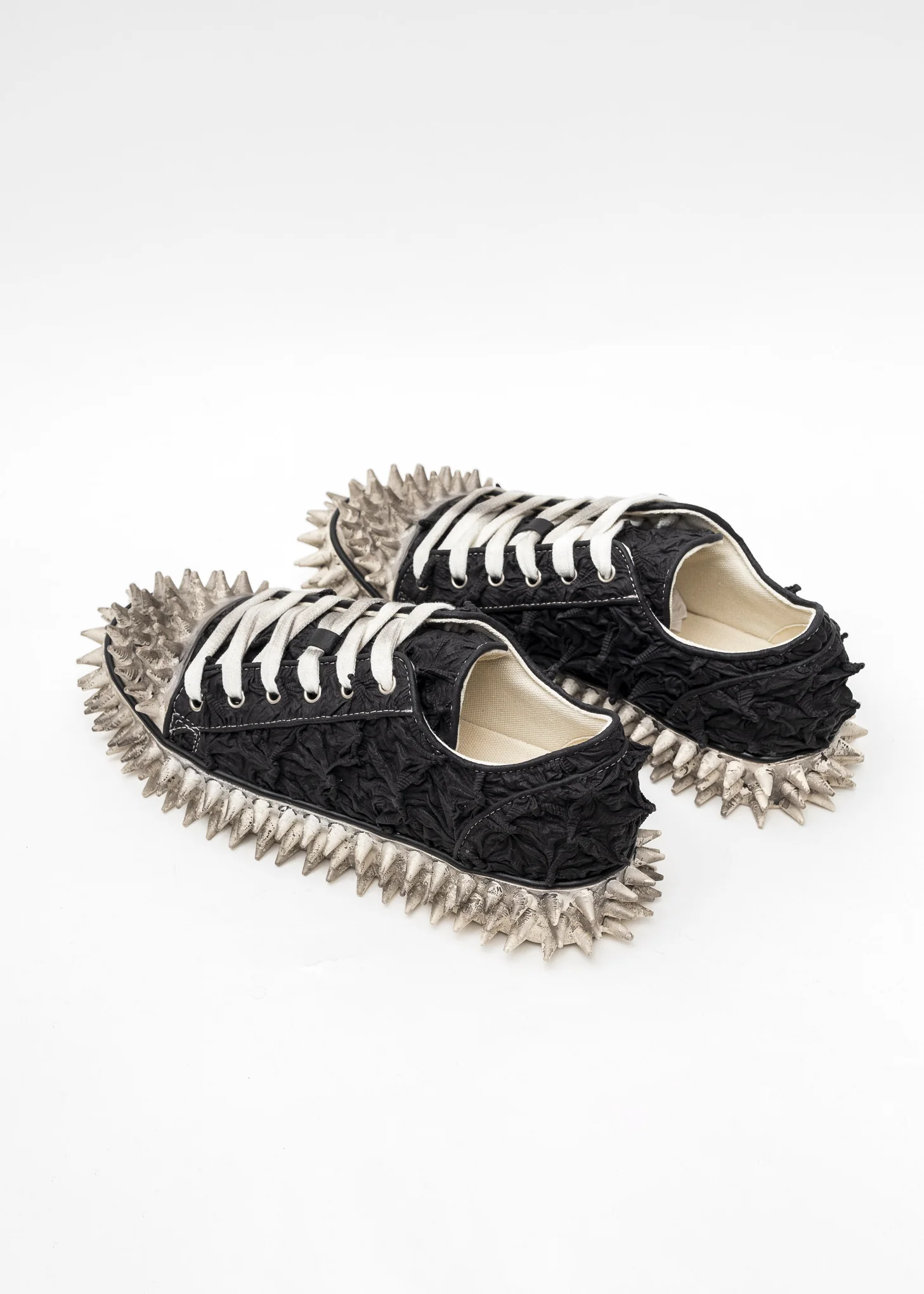 BLACK PORCUPINE LACE UP SNEAKER - Image 6