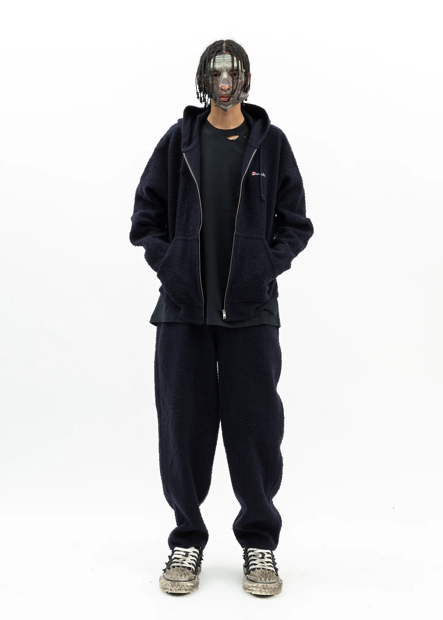 BLACK PORCUPINE LACE UP SNEAKER - Image 7