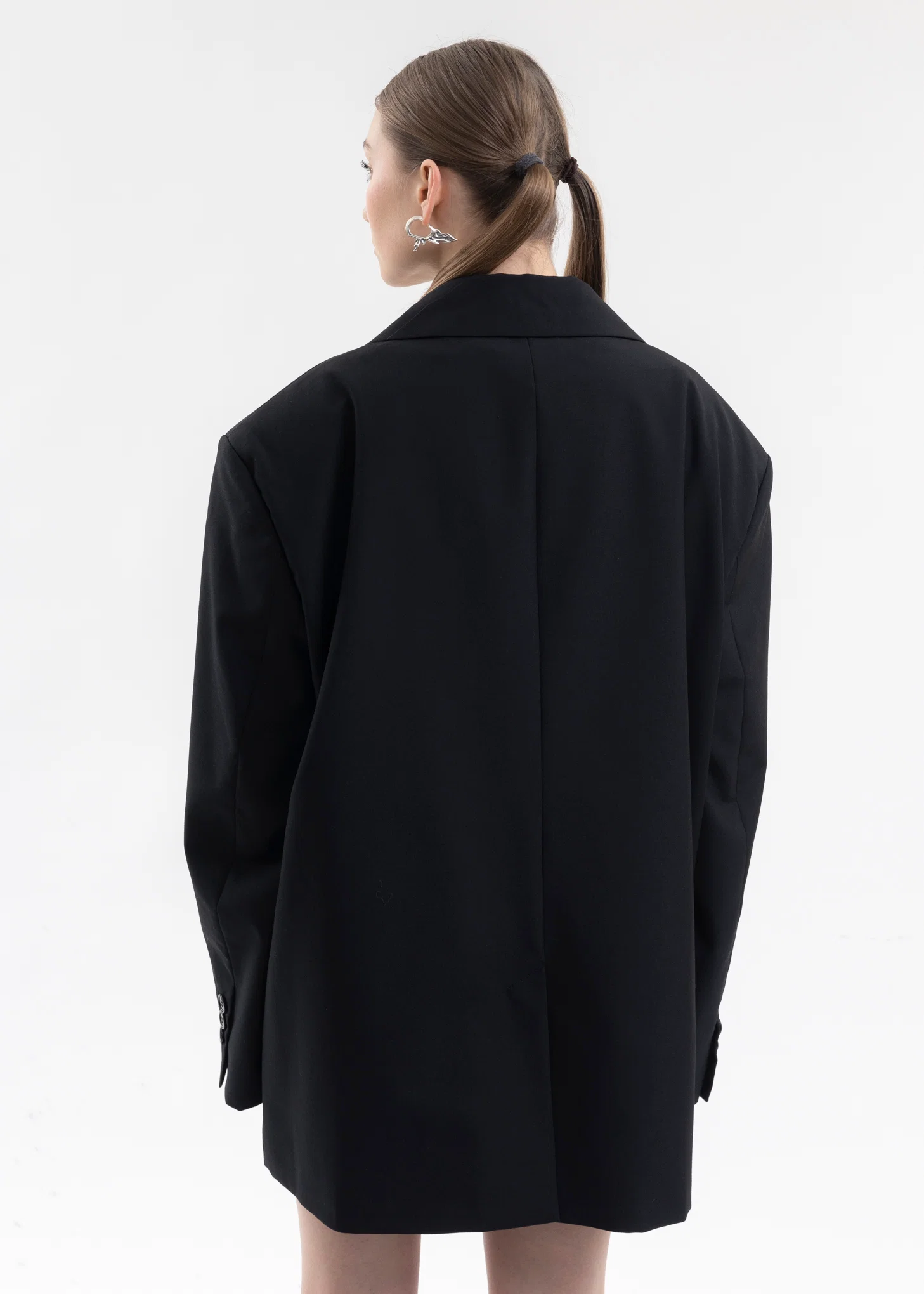 BLACK PRINTED BLAZER - Image 5