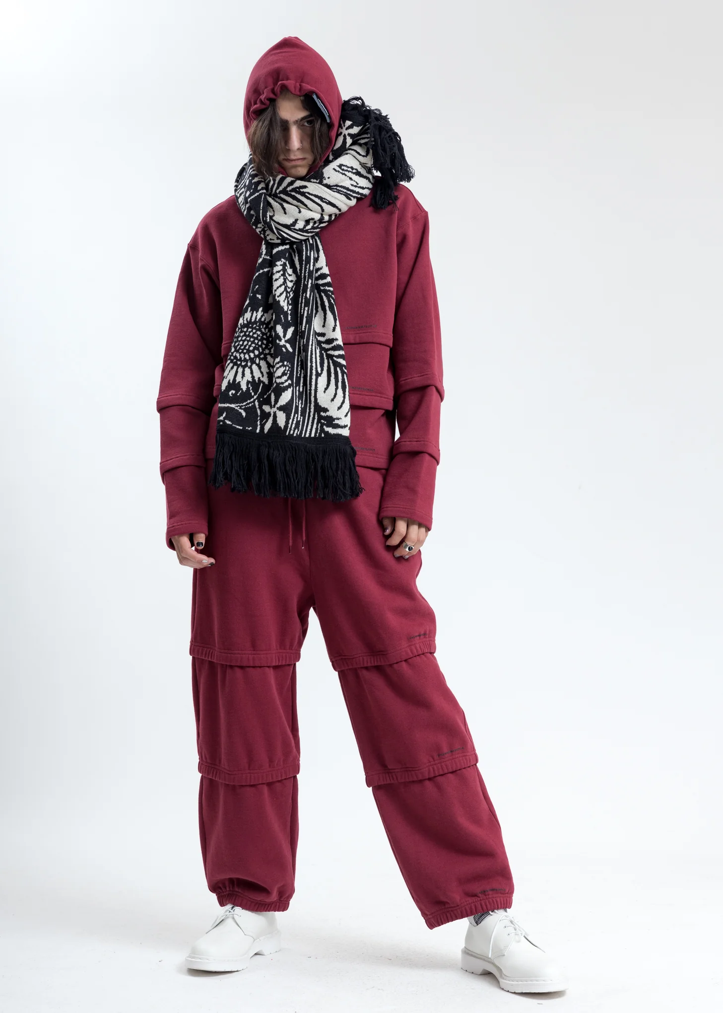 Black Printed Scarf - Image 6