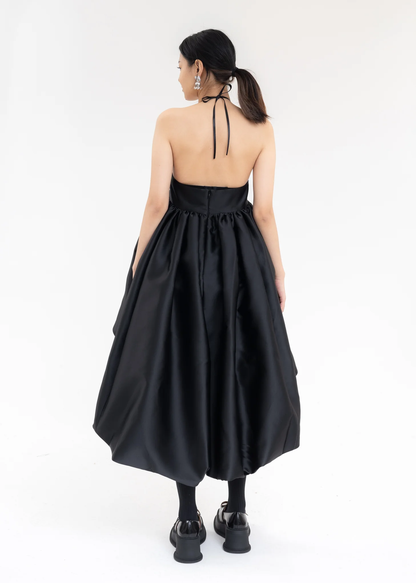 Black Puff Ball Skirt - Image 3