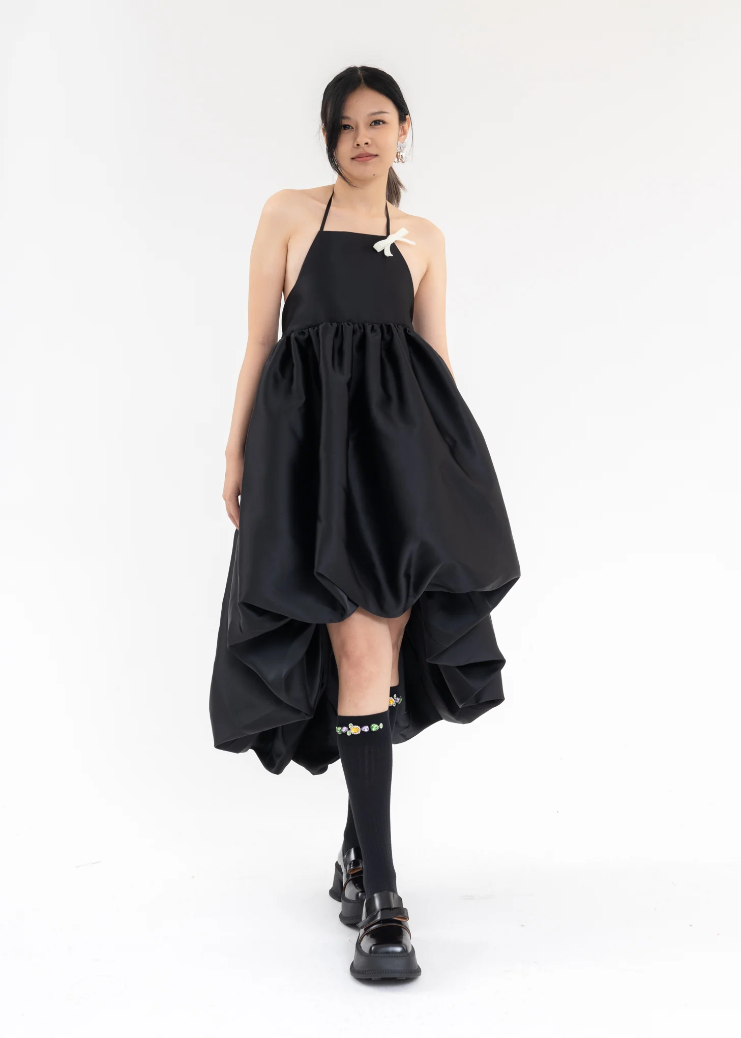 Black Puff Ball Skirt - Image 6