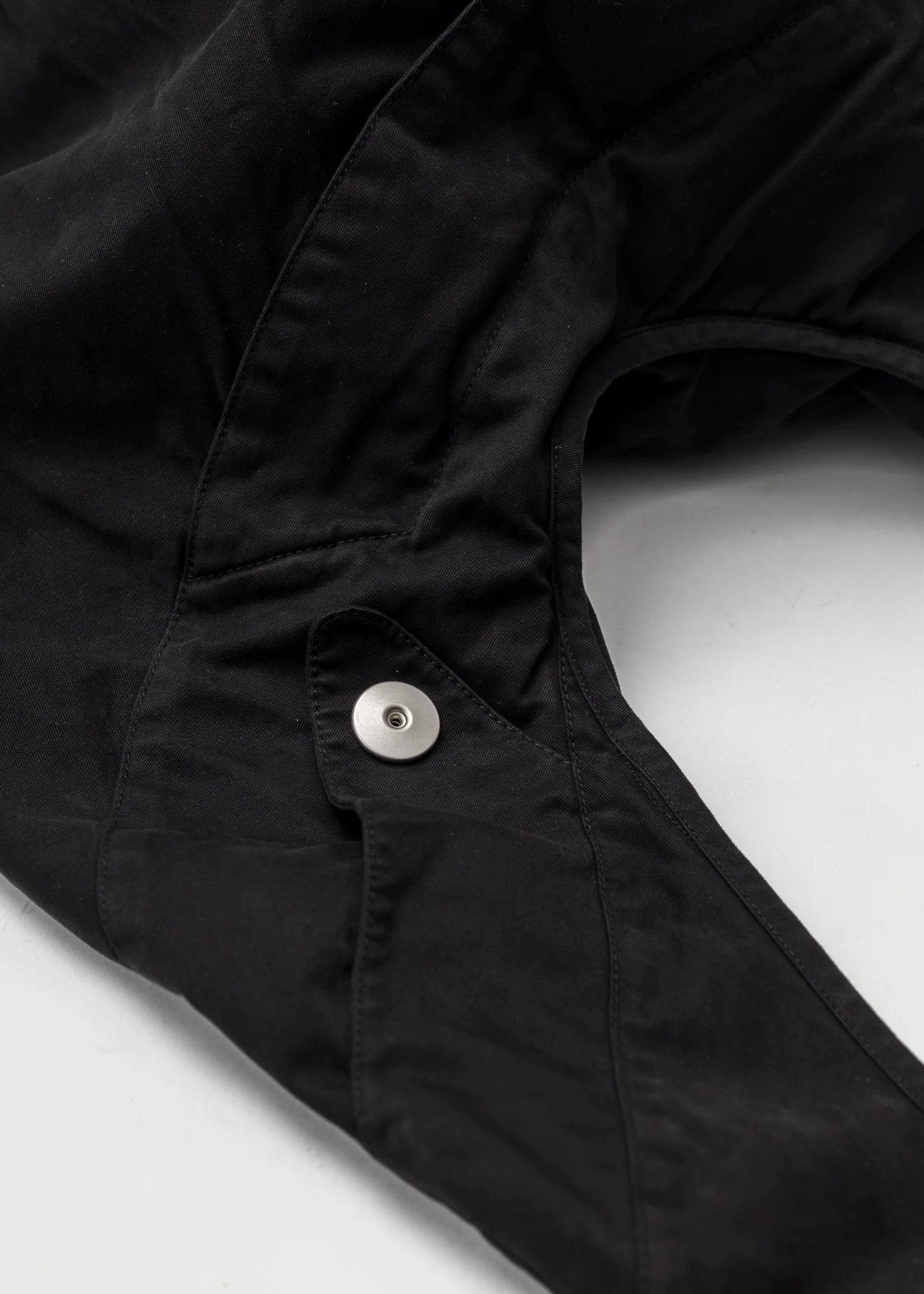BLACK PURE DYED COTTON MIDI LIDIA BAG - Image 7