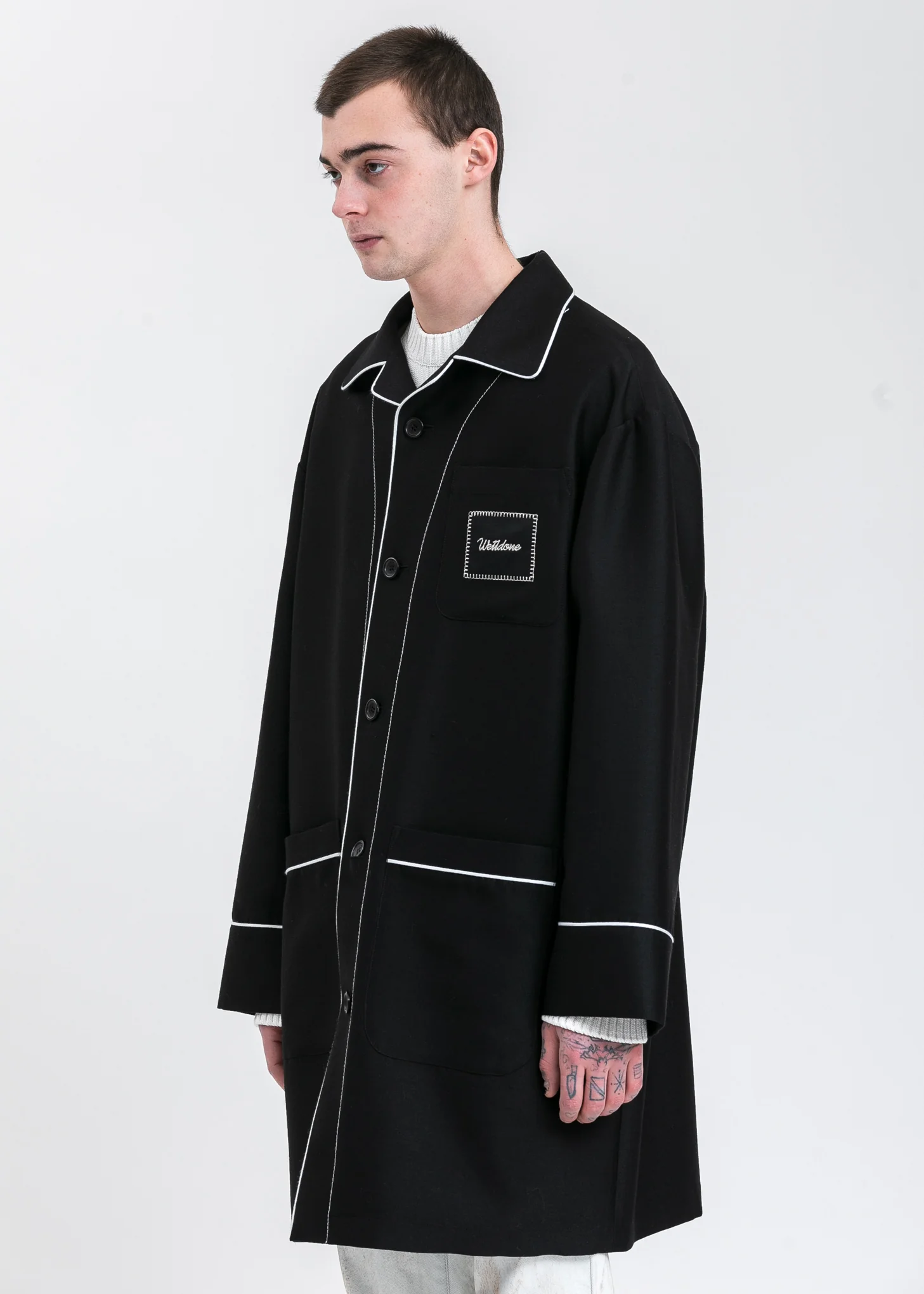 Black Pyjama Coat - Image 2