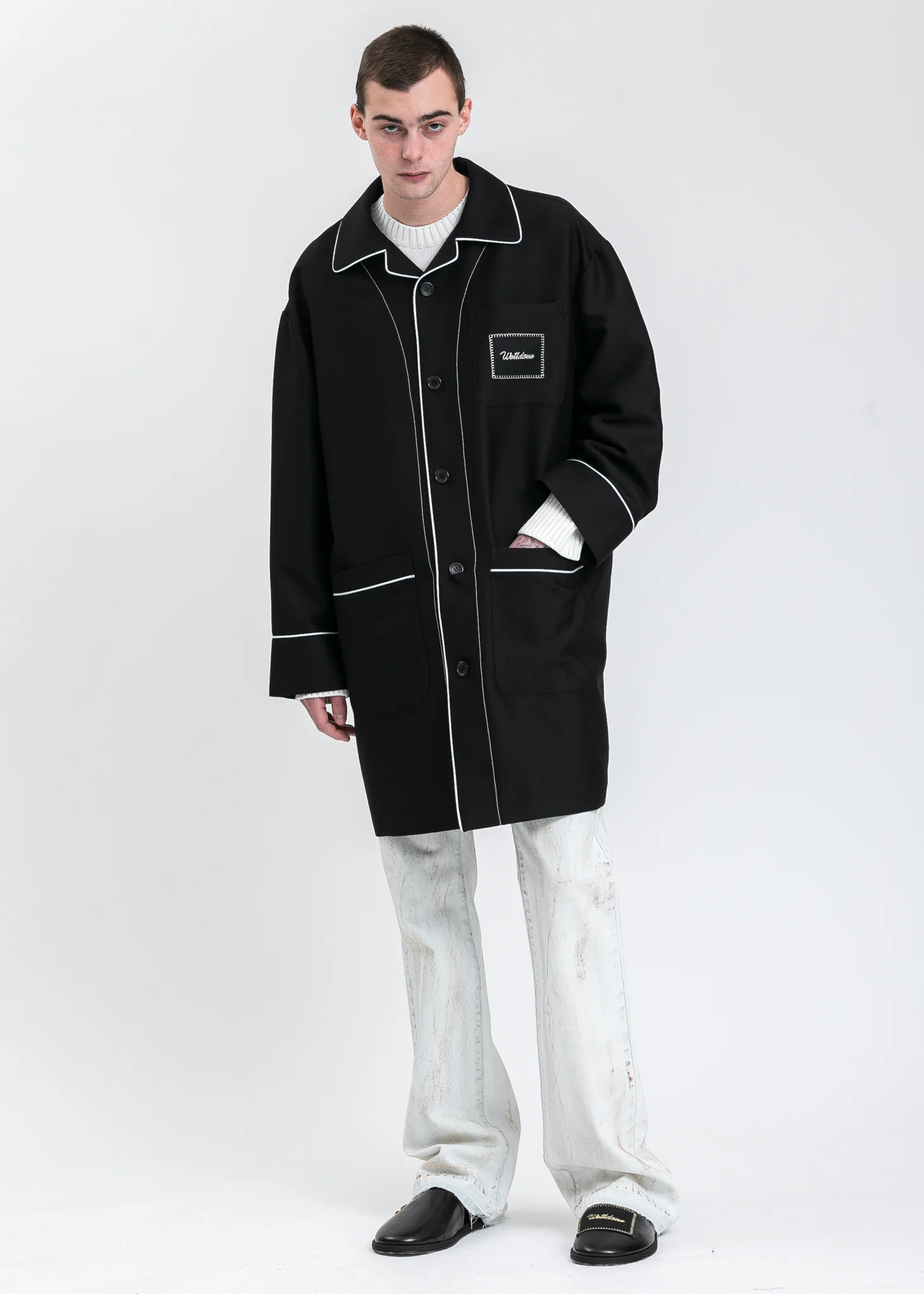 Black Pyjama Coat - Image 6