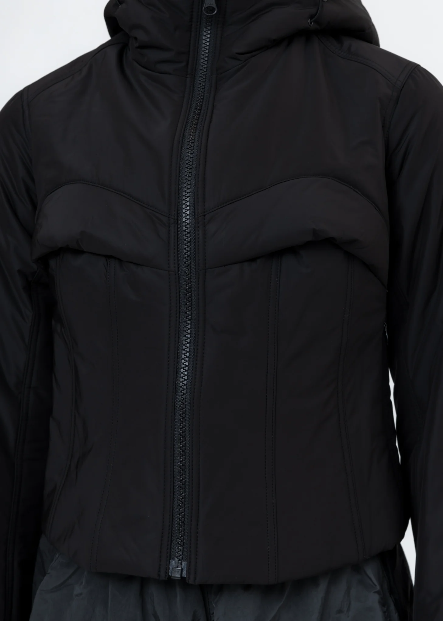 Black Quill Padded Jacket - Image 4