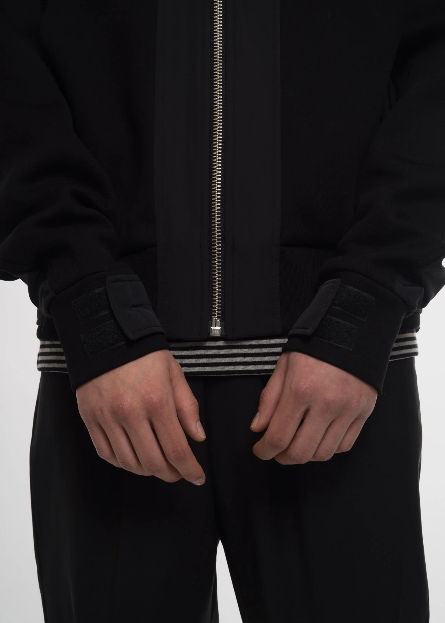 Black Quilted Back Hoodie - Image 6