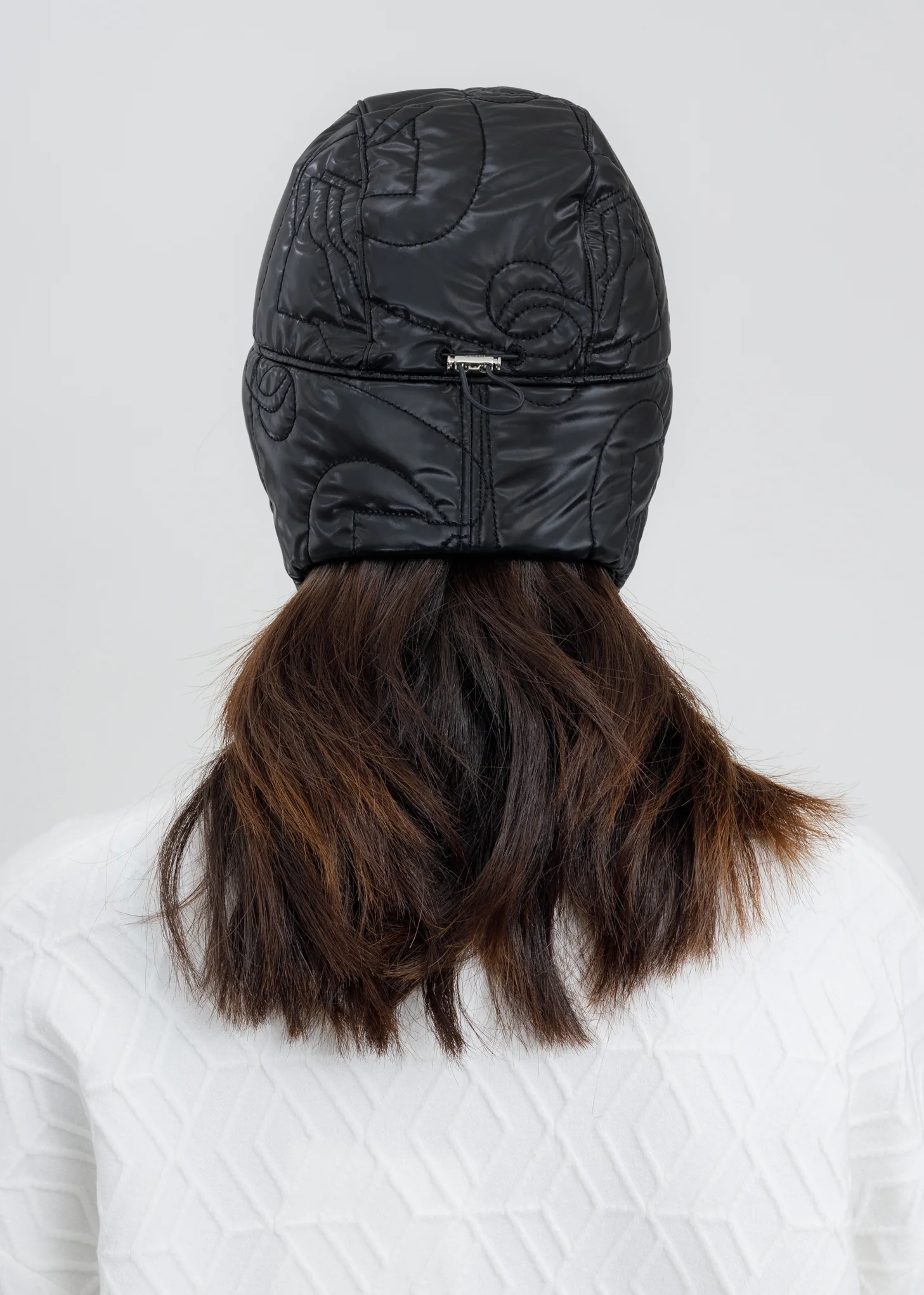 Black Quilted Trooper Hat - Image 4
