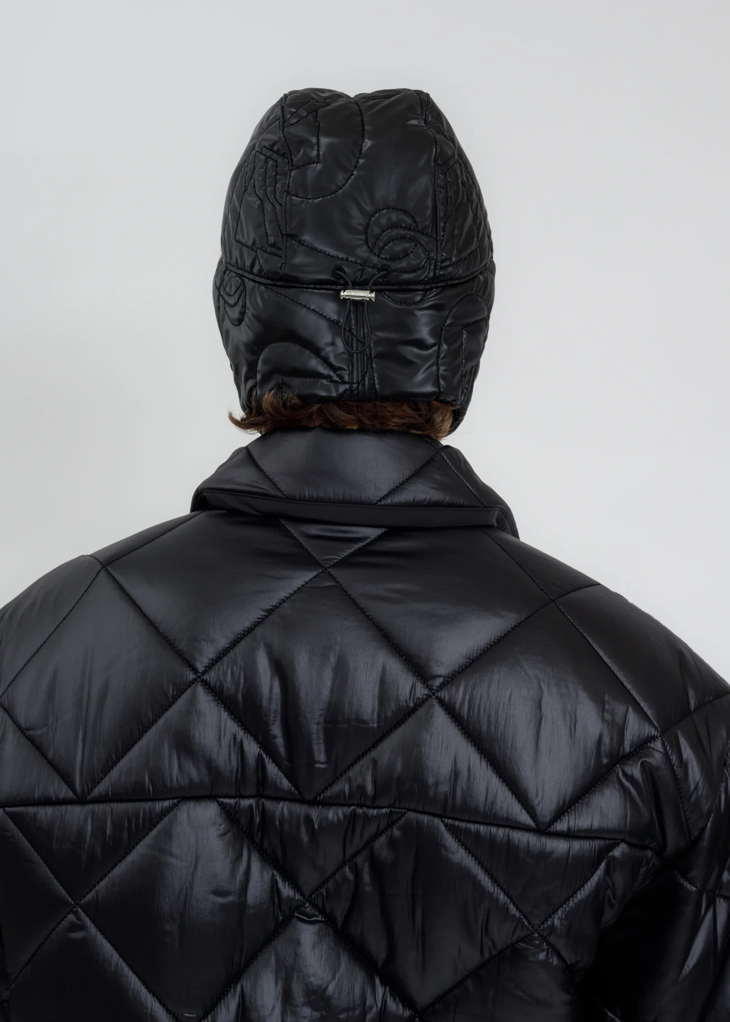 Black Quilted Trooper Hat - Image 3