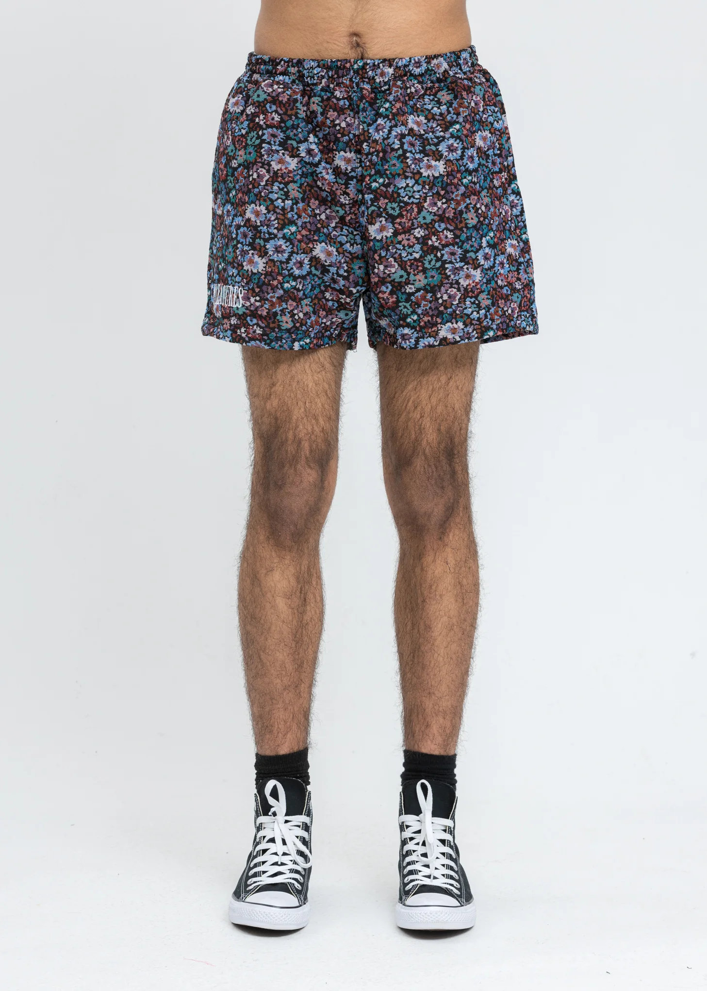 Black Quitter Floral Shorts