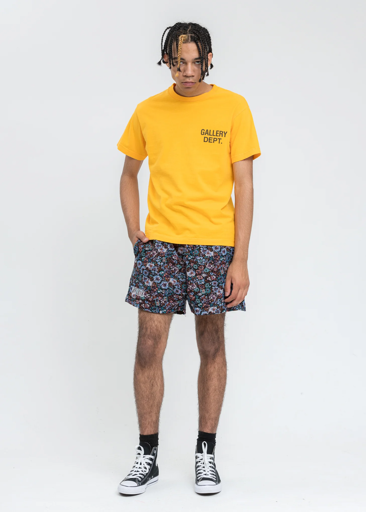 Black Quitter Floral Shorts - Image 5