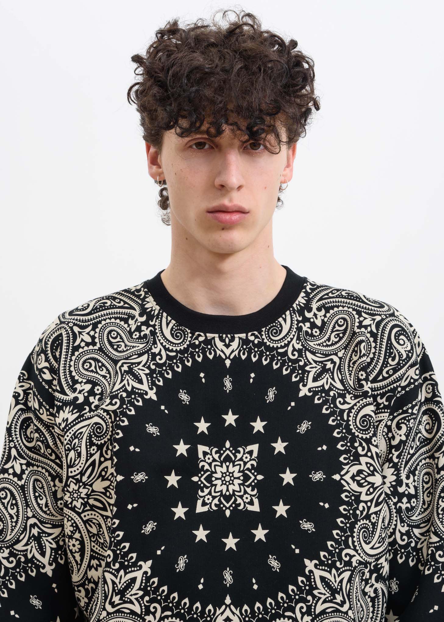 Black Racing Crew Bandana Sweatshirt - Image 3