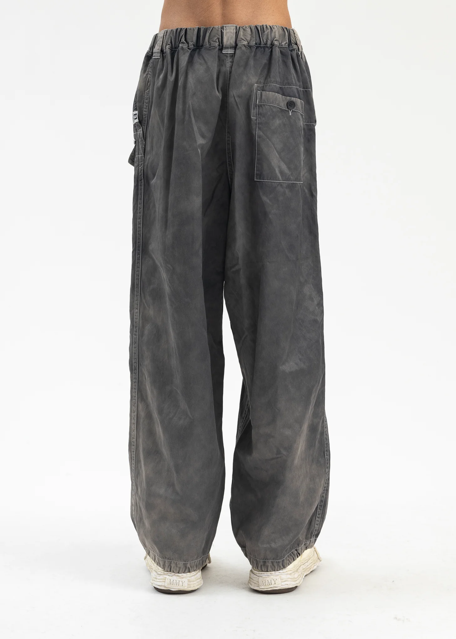 BLACK RC TWILL CARGO TROUSERS - Image 2