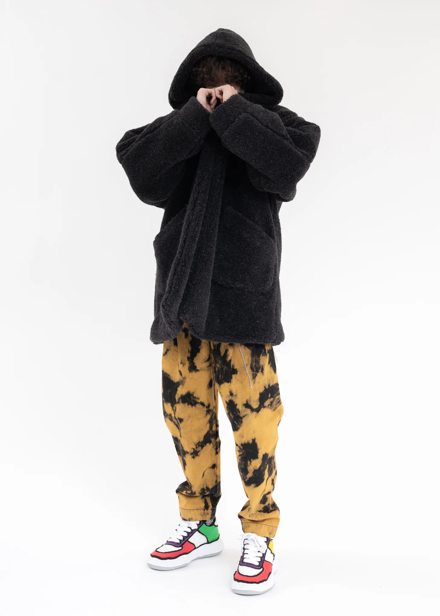 Black REAL FUR MIX FAKE FUR JACKET - Image 7