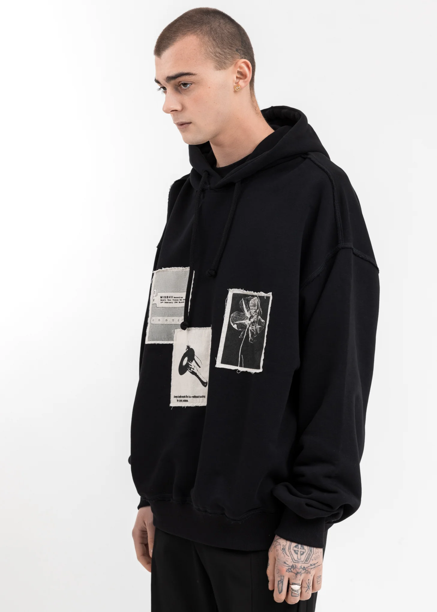 Black Recording Hoodie - Image 3
