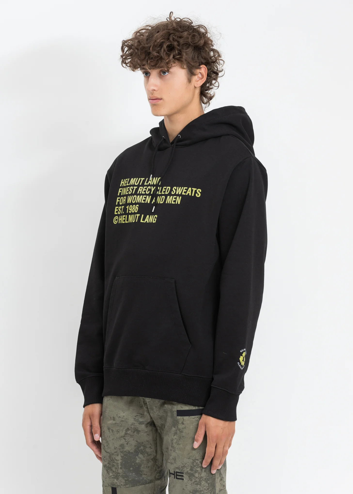 Black Recycled Hoodie - Image 3
