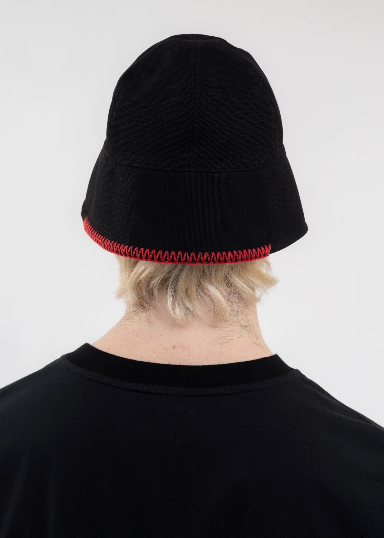 BLACK RED LABEL KSK BUCKET HAT - Image 4