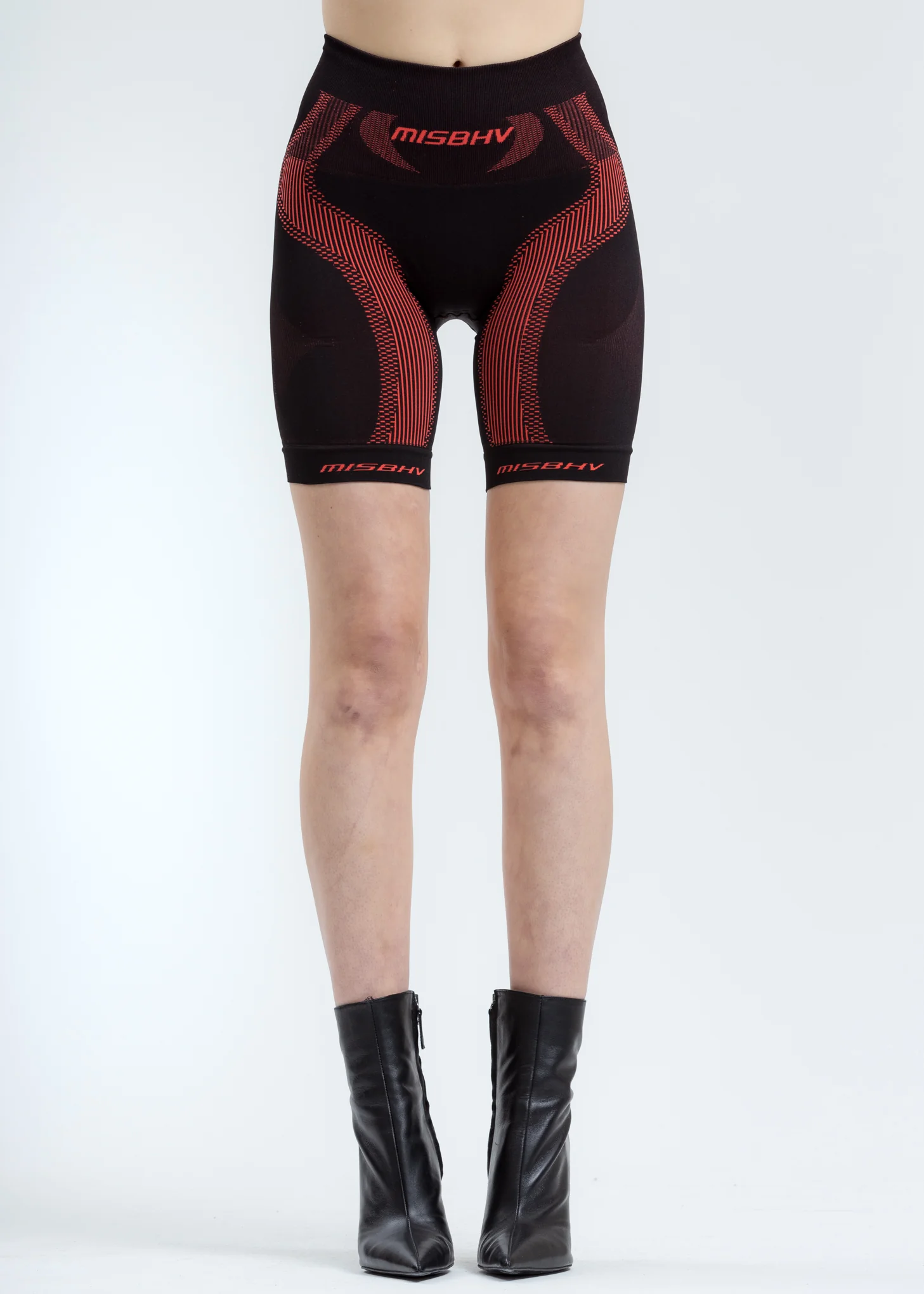 Black & Red Sport Active Shorts