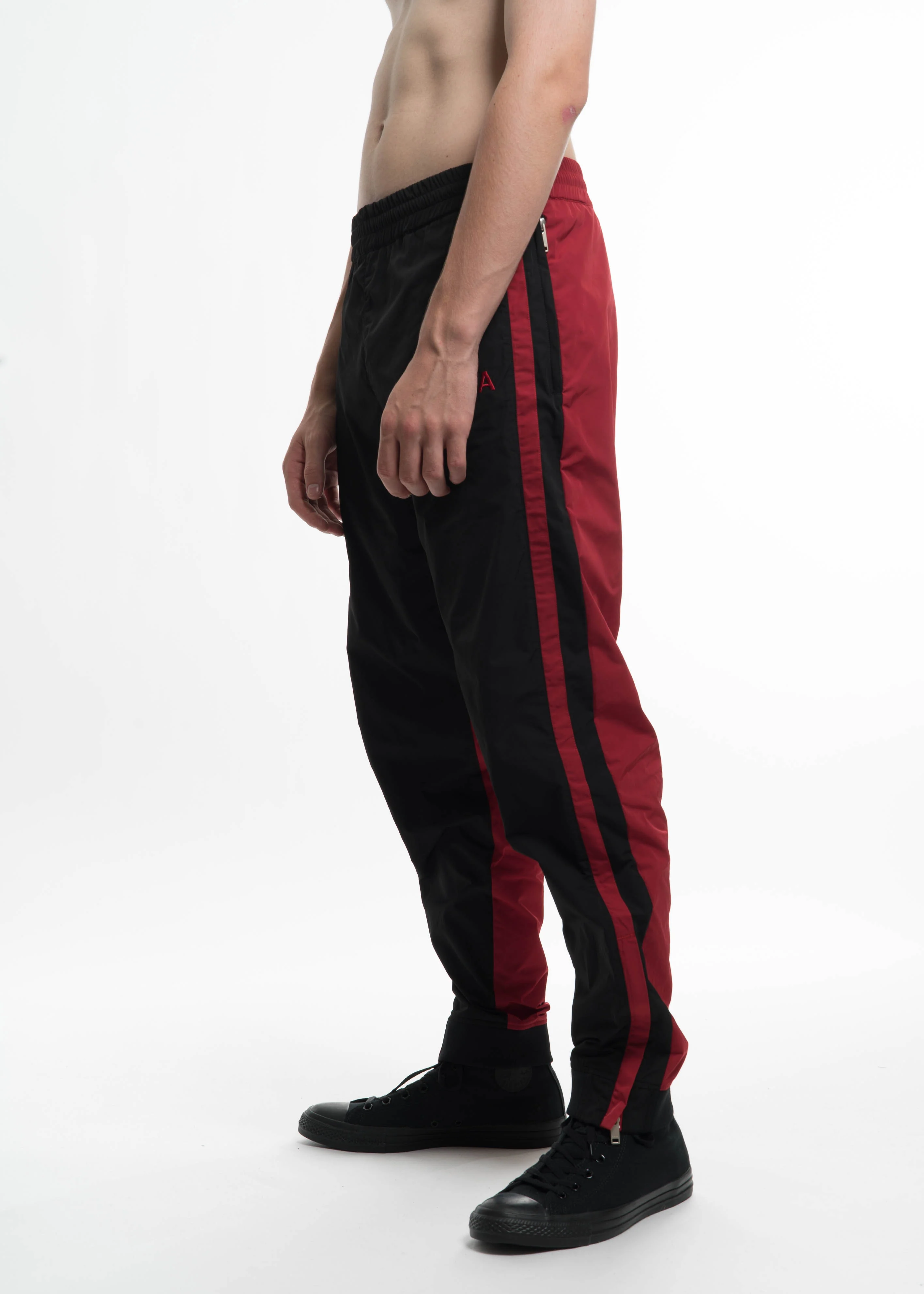 Black & Red Track Pants - Image 5