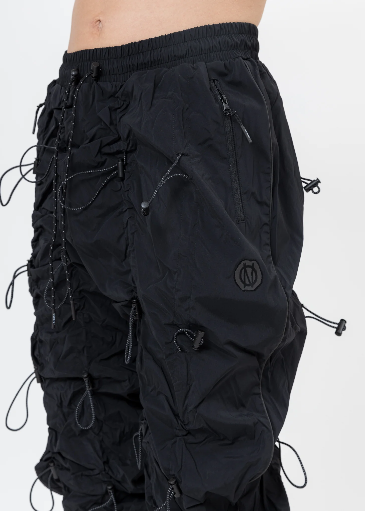 Black Reflective GOBCHANG Pants - Image 5