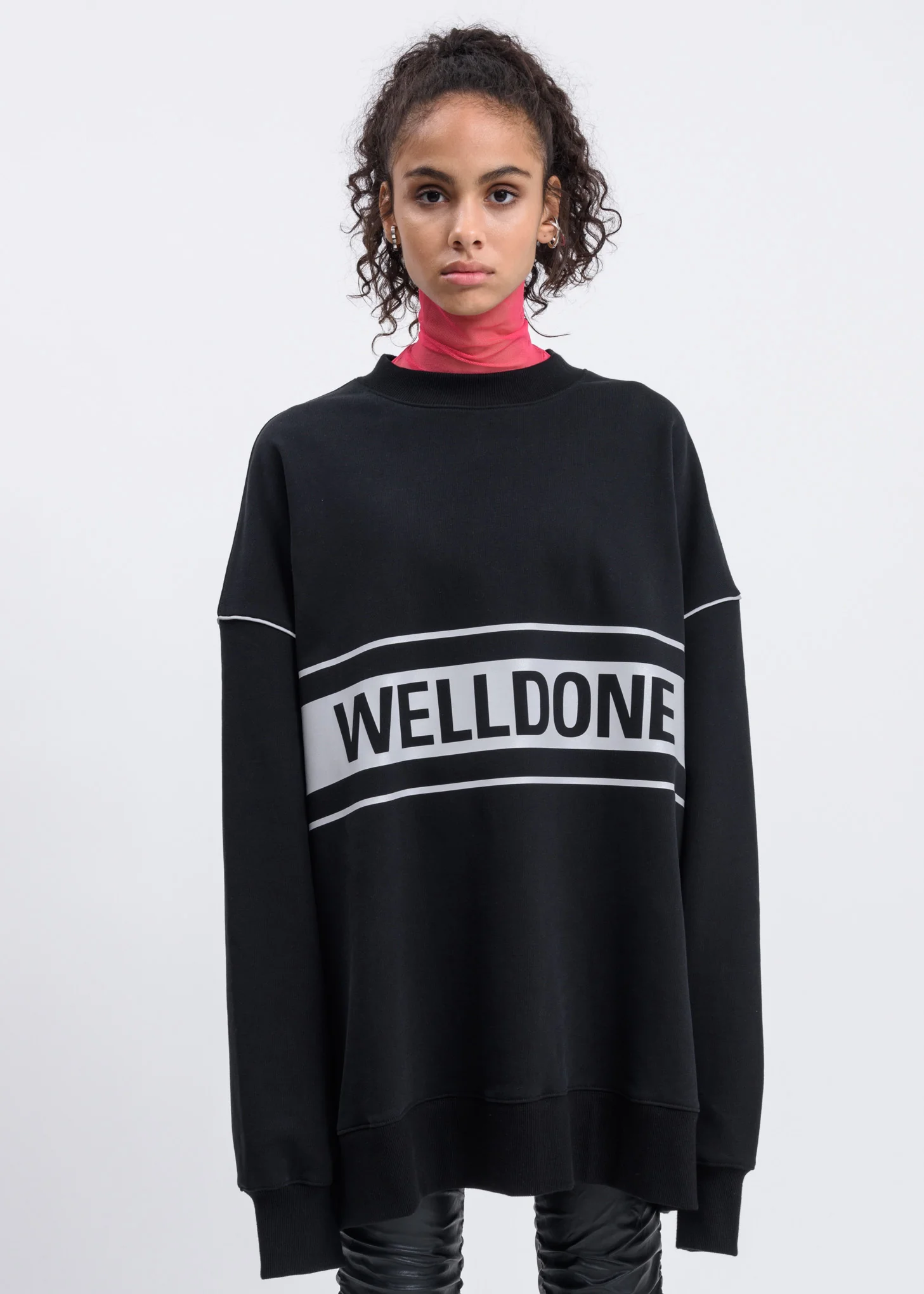 Black Reflective Logo Pullover
