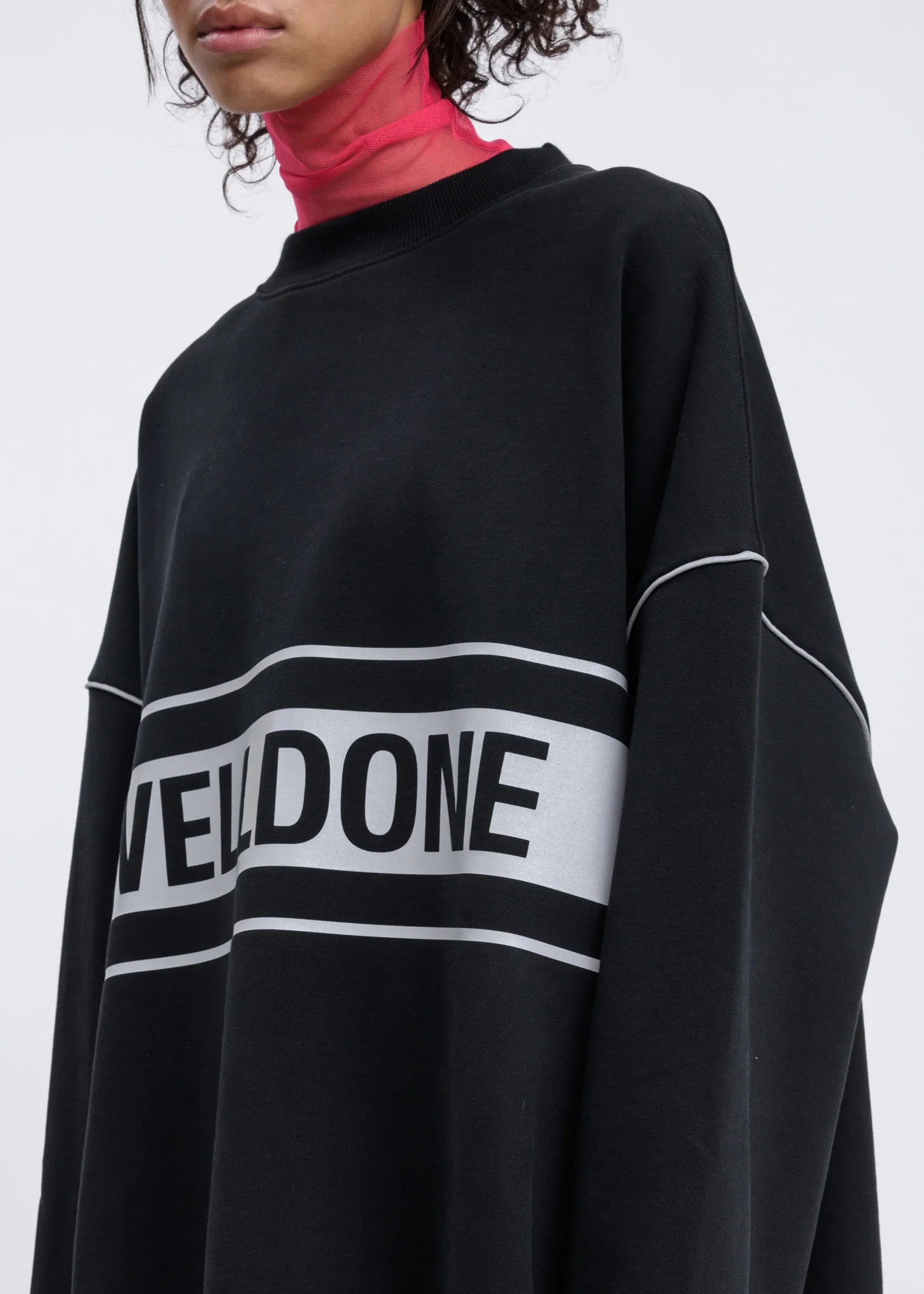 Black Reflective Logo Pullover - Image 6